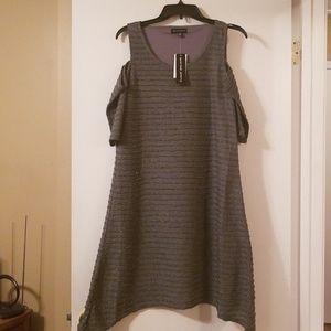 Gray shimmering dress